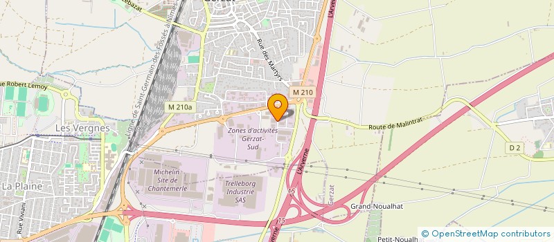 localisation de l'entreprise HOLDING SP CONSEILS  GERZAT