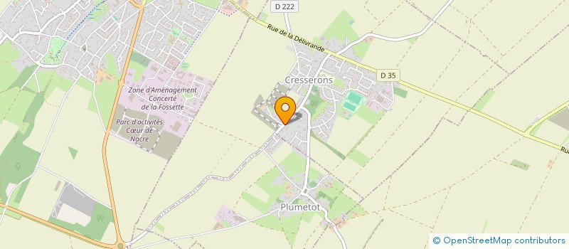 localisation de l'entreprise HOLDING SPS à CRESSERONS