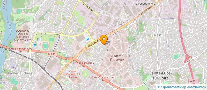 localisation de l'entreprise HOLDING SROH à NANTES