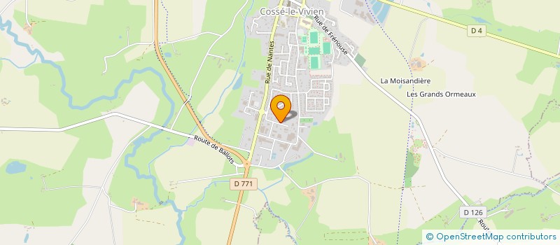localisation de l'entreprise HOLDING STAT88 à COSSE-LE-VIVIEN