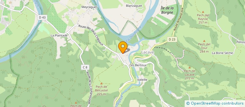 localisation de l'entreprise HOLDING STEPHANE CHAMBON  LACAVE