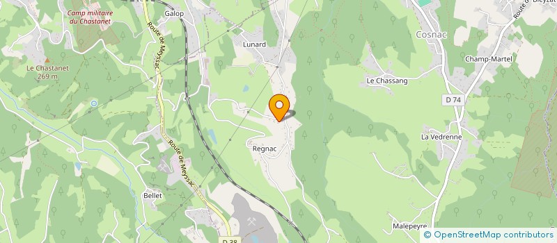 localisation de l'entreprise HOLDING STEPHANE CHEBASSIER  COSNAC