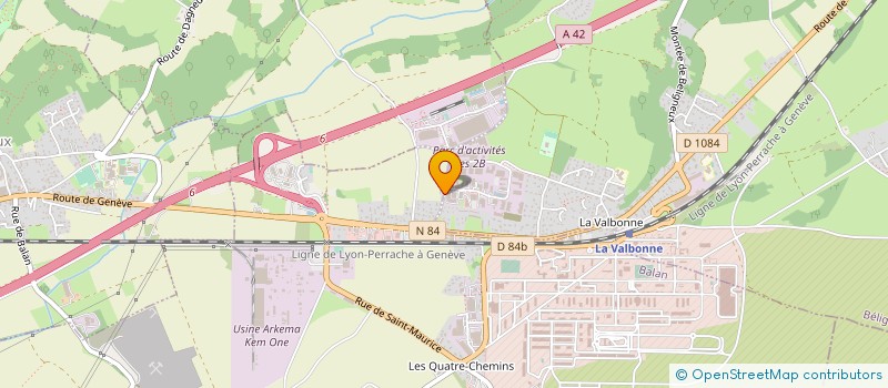 localisation de l'entreprise HOLDING STIP  BELIGNEUX