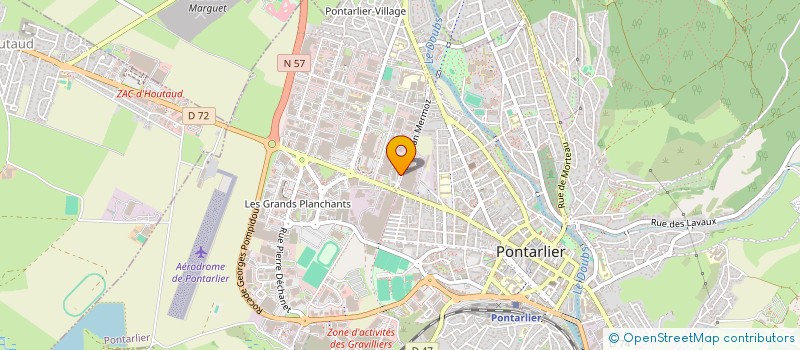 localisation de l'entreprise HOLDING STONES  PONTARLIER