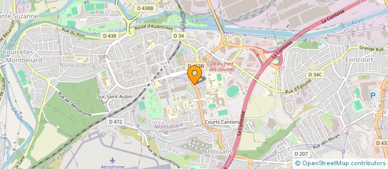 localisation de l'entreprise HOLDING SY à MONTBELIARD