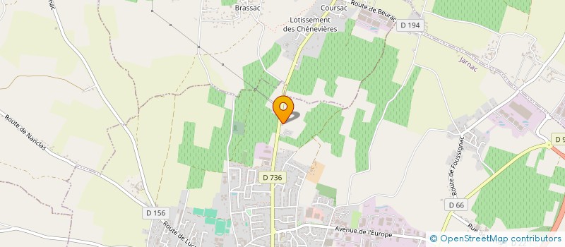 localisation de l'entreprise HOLDING TABARKI FUCHS à JARNAC