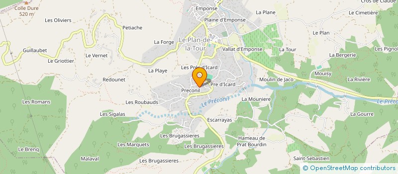 localisation de l'entreprise HOLDING TAILLEBOIS & CIE  LE PLAN-DE-LA-TOUR