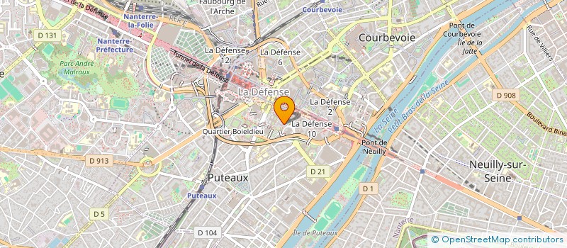 localisation de l'entreprise HOLDING TAM  PUTEAUX