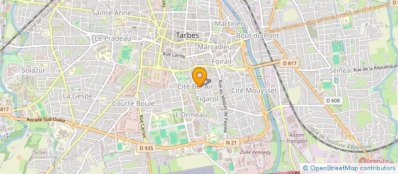 localisation de l'entreprise HOLDING TANNEAU  TARBES