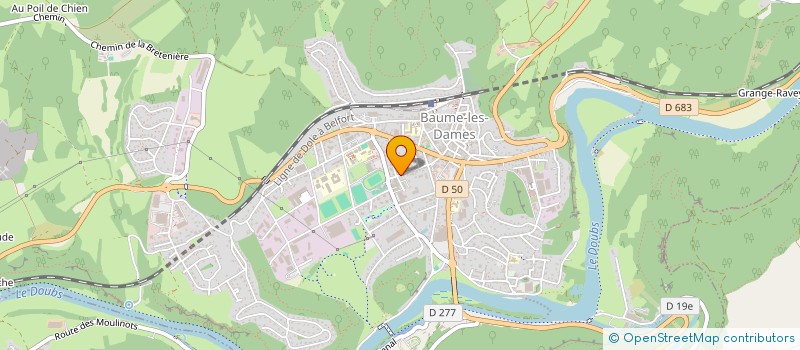 localisation de l'entreprise HOLDING TATTU EMMANUEL  BAUME-LES-DAMES