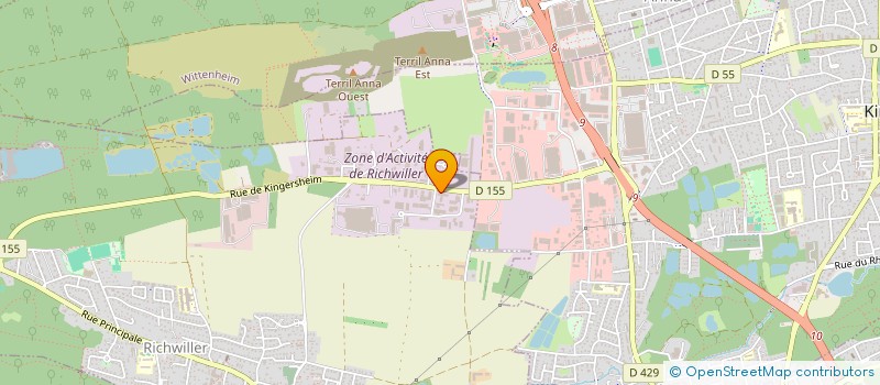 localisation de l'entreprise HOLDING TB  RICHWILLER