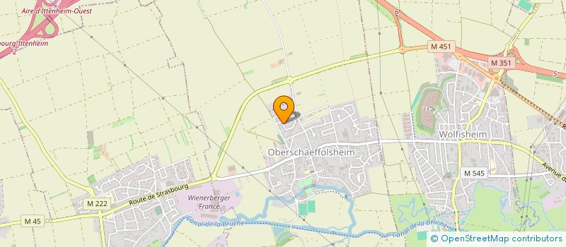 localisation de l'entreprise HOLDING TBE  OBERSCHAEFFOLSHEIM