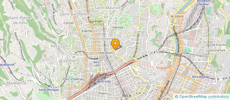 localisation de l'entreprise HOLDING TBM à NICE