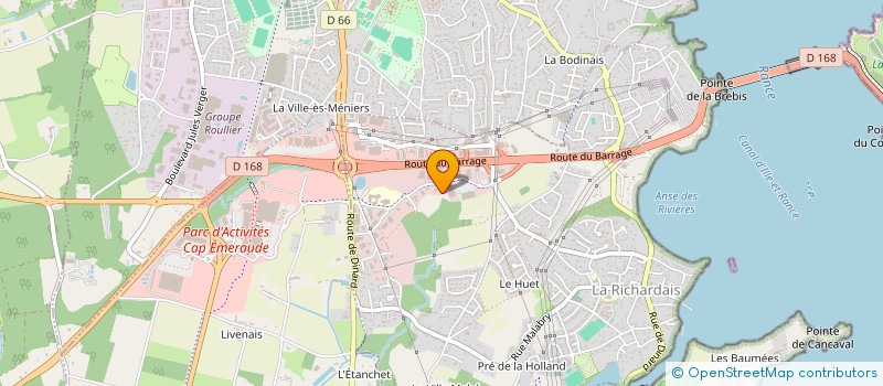 localisation de l'entreprise HOLDING TCG  LA RICHARDAIS