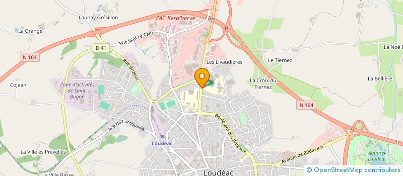 localisation de l'entreprise HOLDING TCR 22 à LOUDEAC