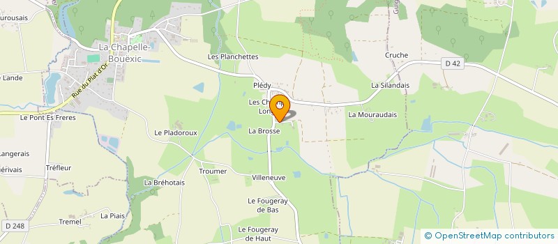 localisation de l'entreprise HOLDING TEAM BRO  LA CHAPELLE-BOUEXIC