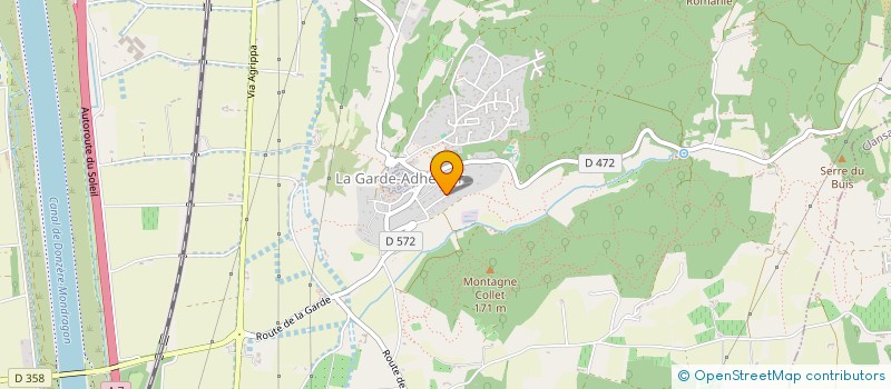 localisation de l'entreprise HOLDING TERRAHUGO  LA GARDE-ADHEMAR