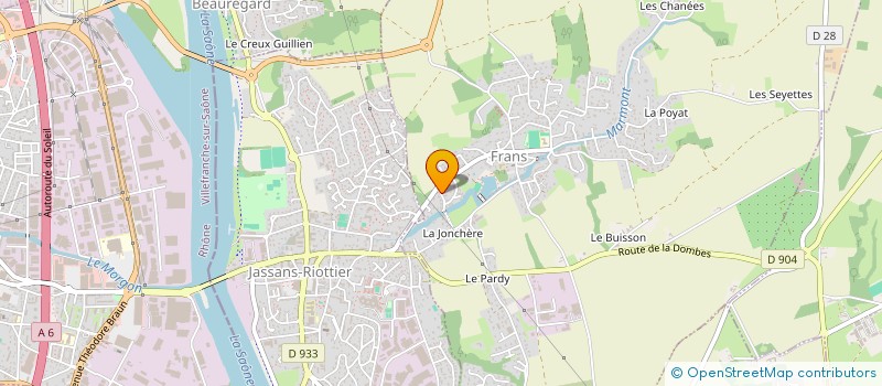 localisation de l'entreprise HOLDING TGK à FRANS