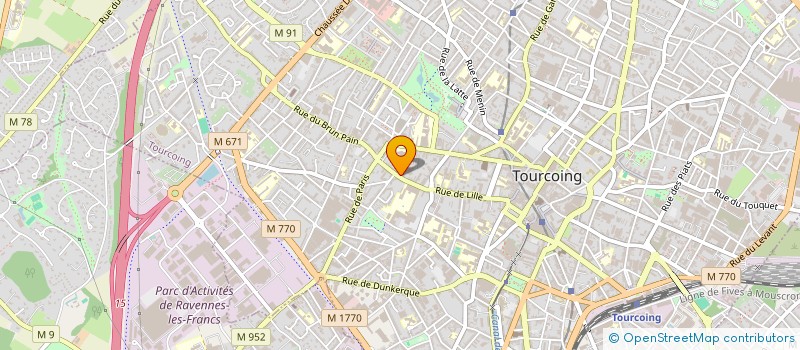 localisation de l'entreprise HOLDING THERY ET LEFEBVRE à TOURCOING