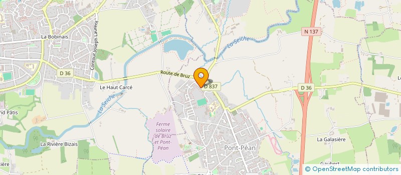 localisation de l'entreprise HOLDING THETIOT  PONT-PEAN