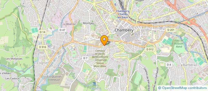 localisation de l'entreprise HOLDING THIBAULT  CHAMBERY