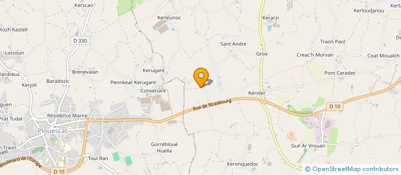 localisation de l'entreprise HOLDING THIBAULT GUILLOU  CLEDER