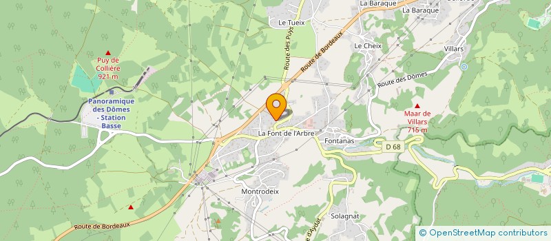 localisation de l'entreprise HOLDING THIERRY BERTETTO DEBOSSELAGE  ORCINES