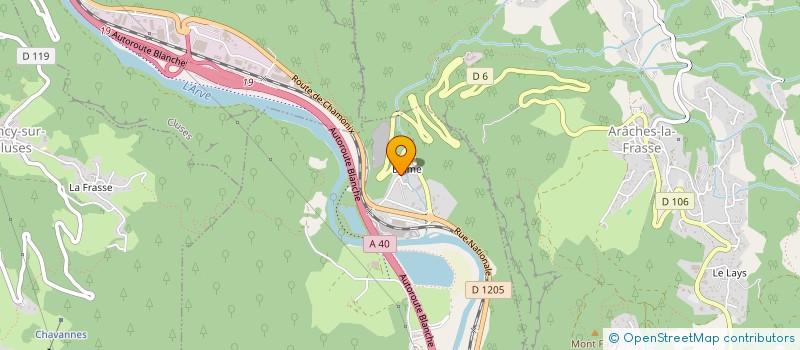 localisation de l'entreprise HOLDING THIERRY PERROLLAZ  MAGLAND