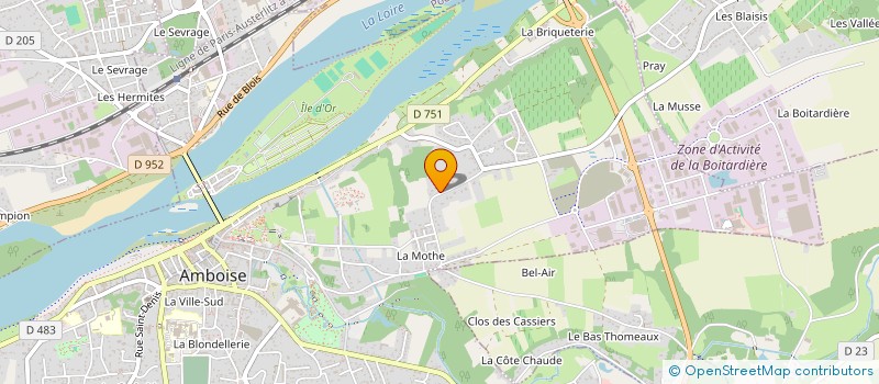 localisation de l'entreprise HOLDING THIERRY RIVOAL à AMBOISE