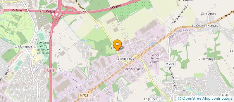 localisation de l'entreprise HOLDING THOMAS ROUAUD à CARQUEFOU