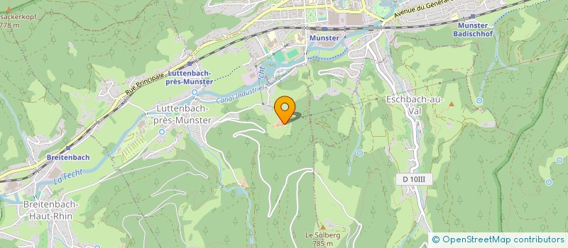 localisation de l'entreprise HOLDING THOMAS SCHNEIDER  LUTTENBACH-PRES-MUNSTER