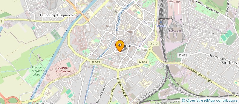 localisation de l'entreprise HOLDING THOUVENEL  DOUAI