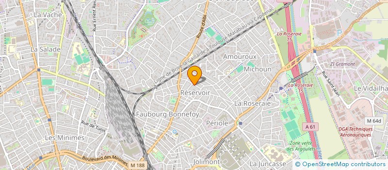 localisation de l'entreprise HOLDING TI  TOULOUSE