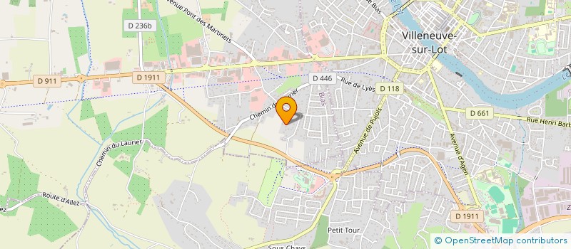 localisation de l'entreprise HOLDING TL  BIAS