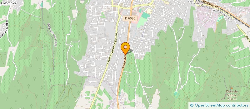 localisation de l'entreprise HOLDING TMJ  BAGNOLS-SUR-CEZE