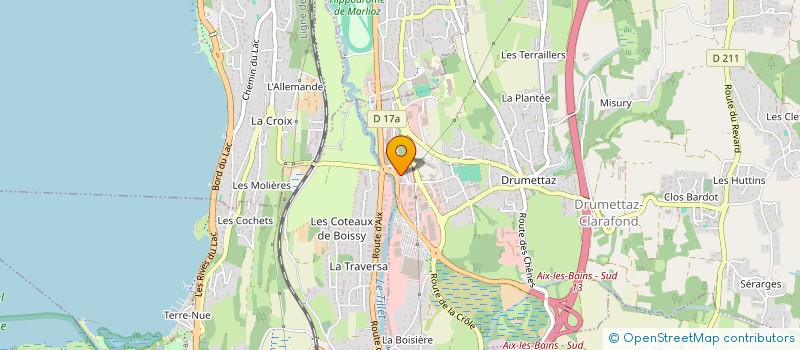 localisation de l'entreprise HOLDING TOCHON  DRUMETTAZ-CLARAFOND