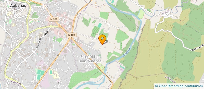 localisation de l'entreprise HOLDING TOPA  SAINT-DIDIER-SOUS-AUBENAS