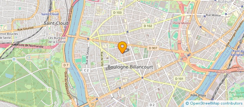 localisation de l'entreprise HOLDING TOTAIM  BOULOGNE-BILLANCOURT