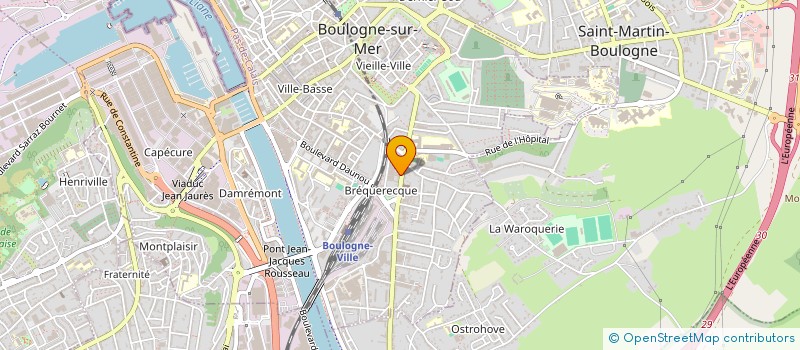 localisation de l'entreprise HOLDING TOUPET  BOULOGNE-SUR-MER