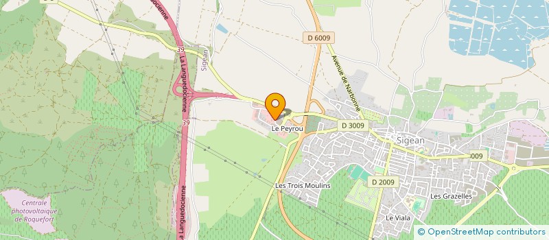 localisation de l'entreprise HOLDING TRAITEMENT ET SERVICE  SIGEAN