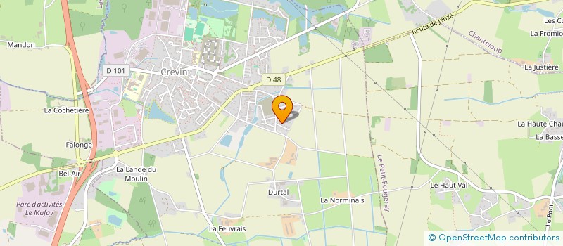 localisation de l'entreprise HOLDING TRAITEUR FALIGOT  CREVIN