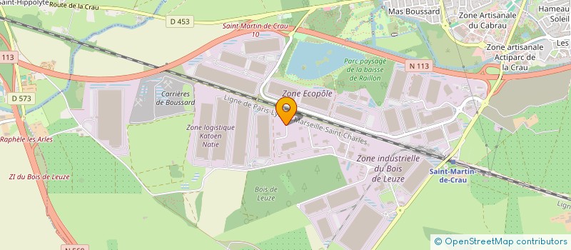 localisation de l'entreprise HOLDING TRANSCAM à SAINT-MARTIN-DE-CRAU
