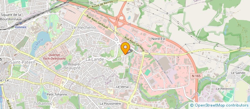 localisation de l'entreprise HOLDING TREGARO à VANNES