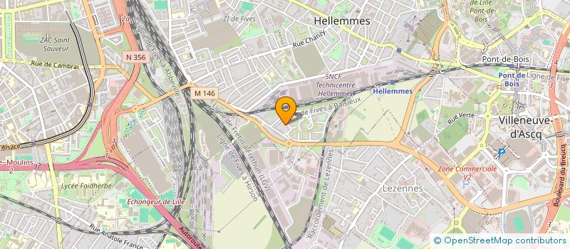 localisation de l'entreprise HOLDING TRIADE à LILLE