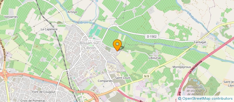 localisation de l'entreprise HOLDING TRINITY ESTATES  BOUJAN-SUR-LIBRON