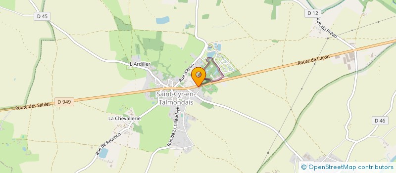 localisation de l'entreprise HOLDING TRIPOTEAUD  SAINT-CYR-EN-TALMONDAIS