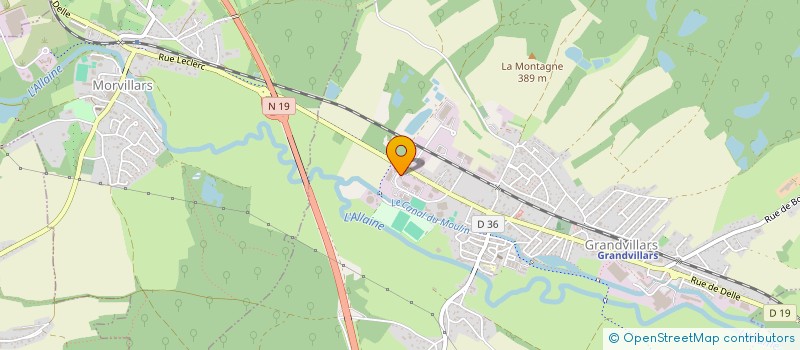 localisation de l'entreprise HOLDING TRISTAN MOREL à GRANDVILLARS