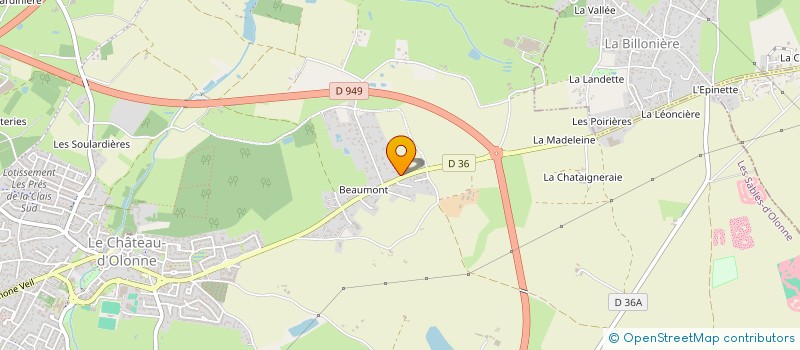 localisation de l'entreprise HOLDING TUDEAU à LES SABLES D'OLONNE