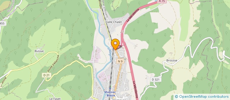 localisation de l'entreprise HOLDING TUFFERY à MASSIAC