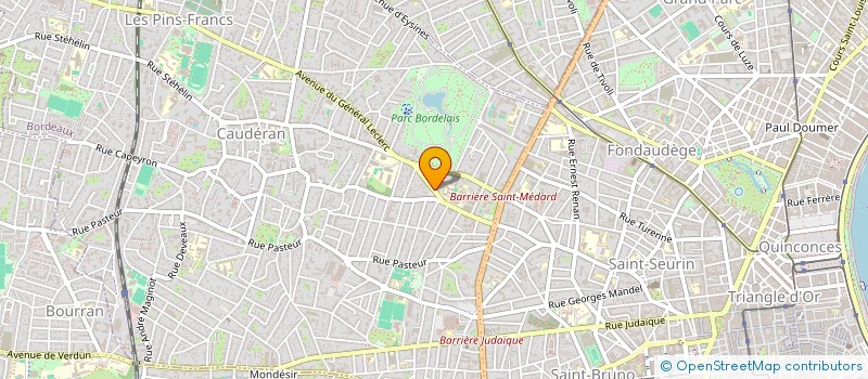 localisation de l'entreprise HOLDING TULIPE  BORDEAUX